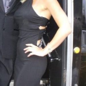 Black jovani jersey gown